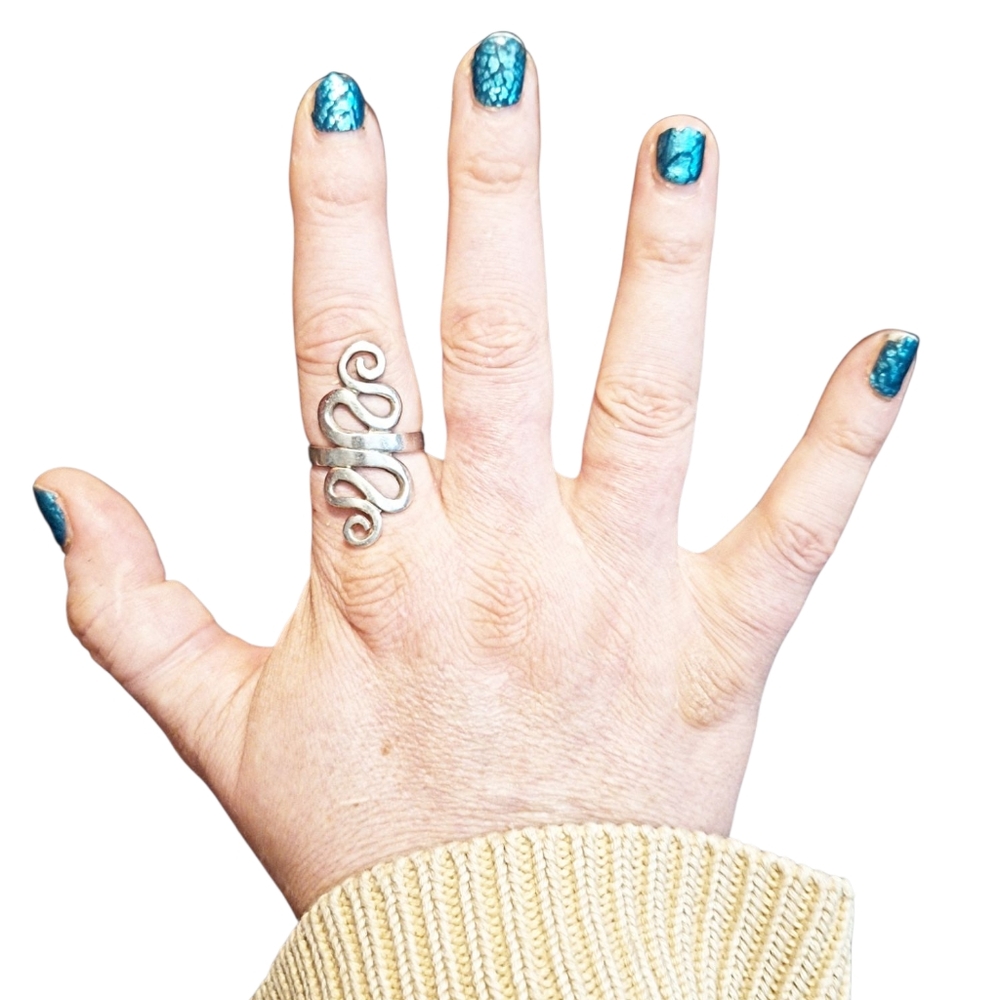 Sterling Silver Serpentine Ring! - image 6